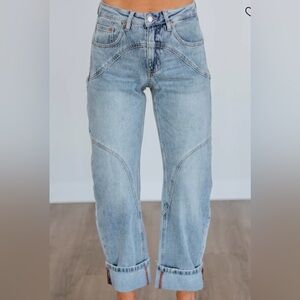 SAIGE Light Blue Boyfriend Jeans